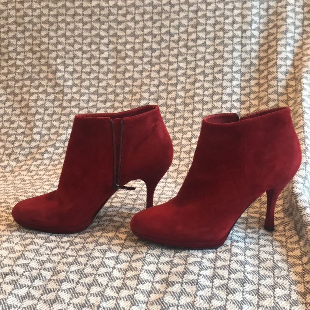 Via Spiga suede ankle zip booties - Picture 2 of 8